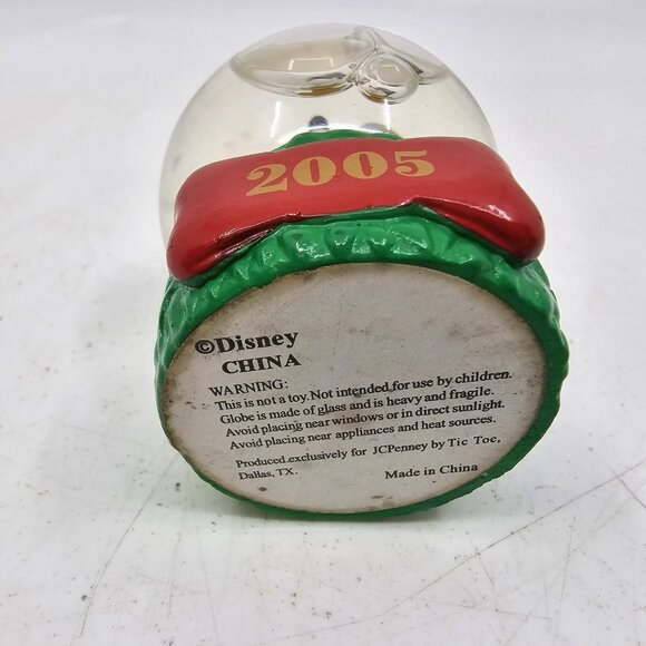 Disney Mickey Mouse Caroler Mini Snow Globe Glitter 2005 JCPenny Exclusive 2.5" - Picture 6 of 10